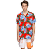 Custom Men Beach Floral Printed Shirts
