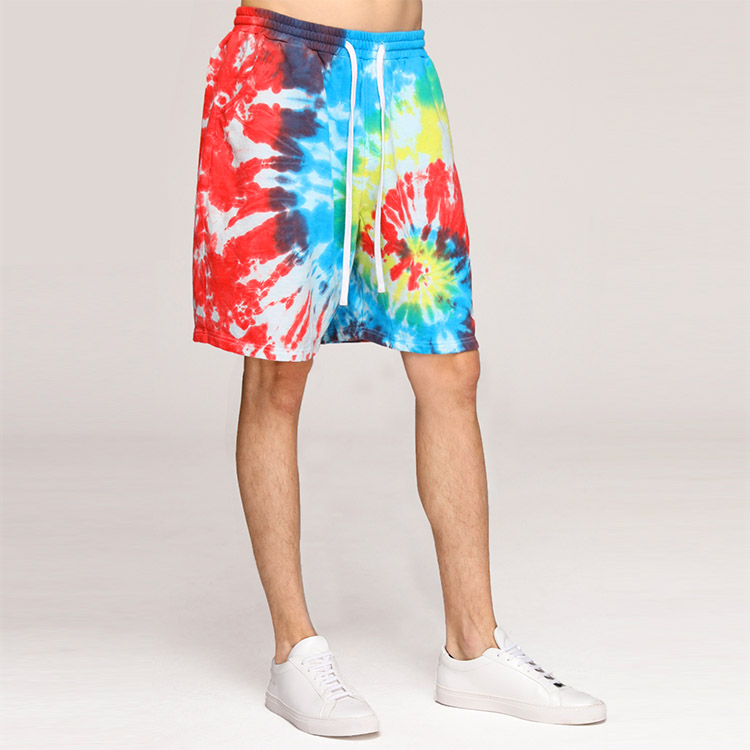 two tone sweat shorts