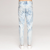 Custom Design Hole Distressed Acid Wash Blue Jeans Men