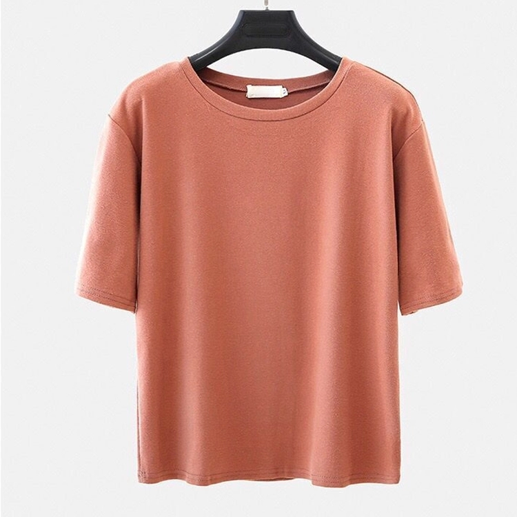 Wholesale 100%Cotton Blank Drop Shoulder T shirt For Women